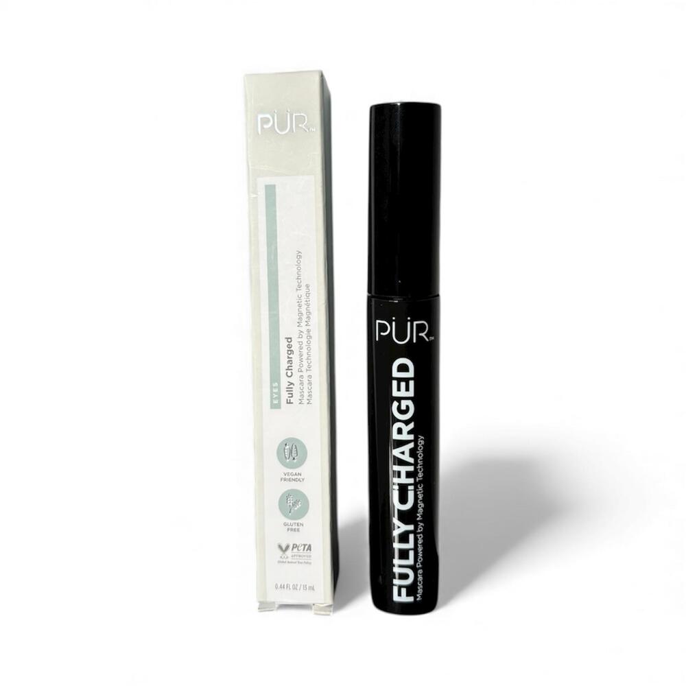 3/$12 PUR Fully Charged Black Mascara Magnetic Technology Vegan .44 FL OZ / 13mL
